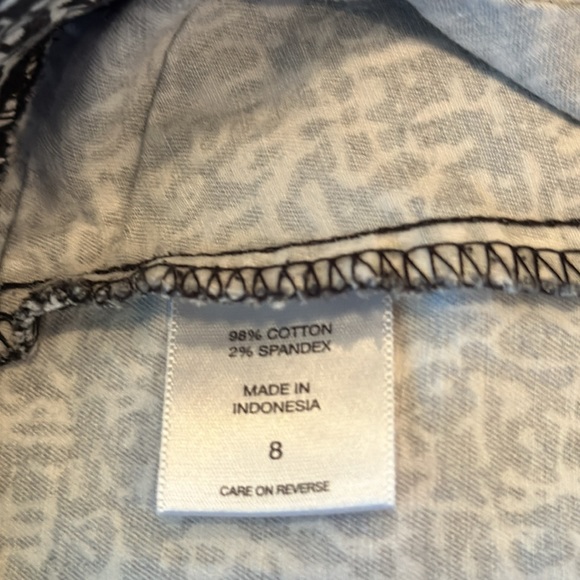 New York & Company Black and White Stretch Pencil Skirt Size 8 - Picture 8 of 9